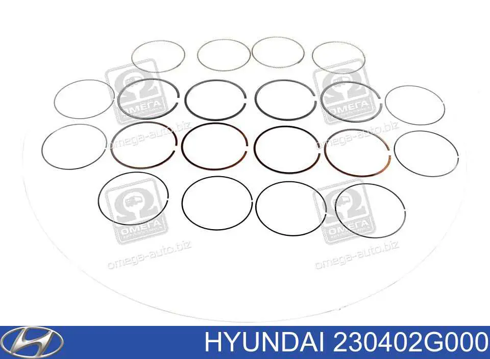 Comprar 230402G000 Hyundai/Kia Juego de anillos de pistón, motor, STD