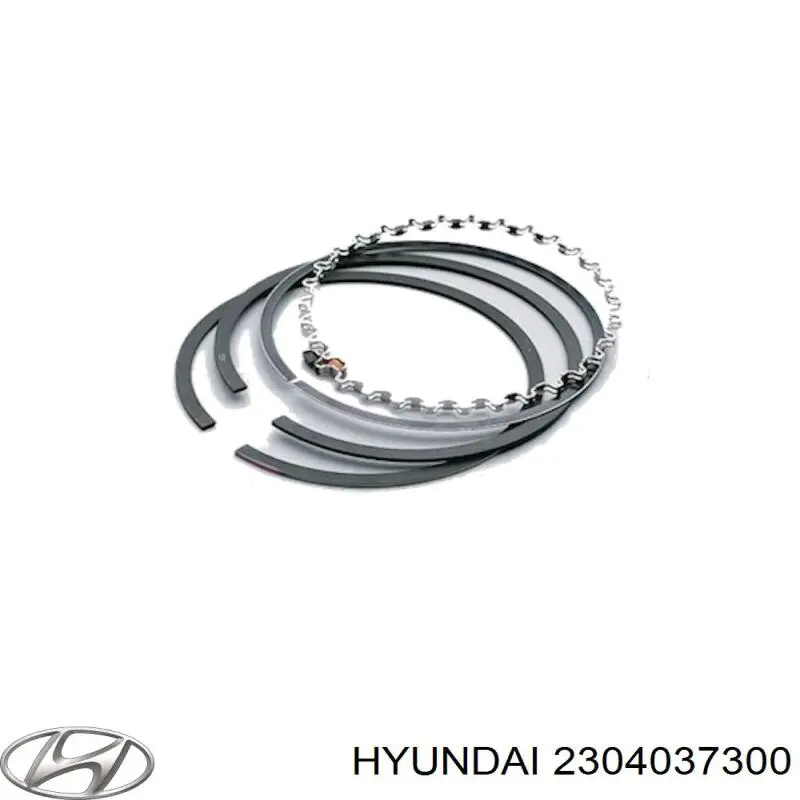 2304037400 Hyundai/Kia aros de pistón para 1 cilindro, std