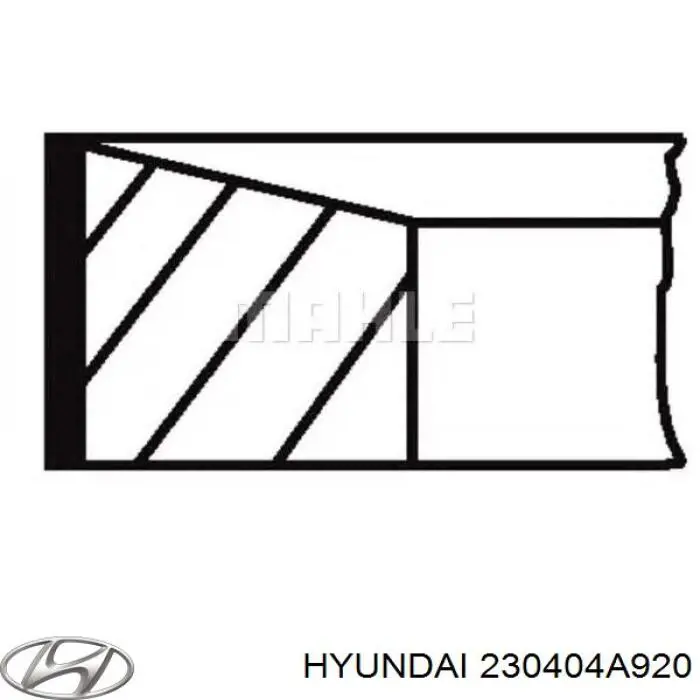 Comprar 230404A920 Hyundai/Kia Juego de anillos de pistón, motor, STD