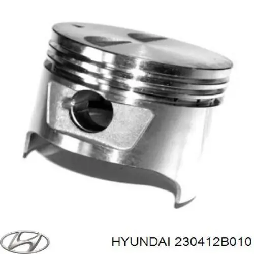 Pistón con bulón sin anillos, cota de reparación +0,50 mm para Hyundai Accent (RB)