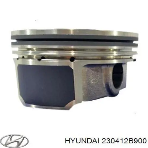 230412B900 Hyundai/Kia pistón con bulón sin anillos, std