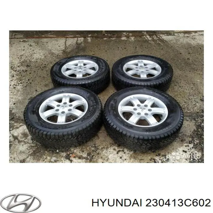 230413C602 Hyundai/Kia pistón con bulón sin anillos, std