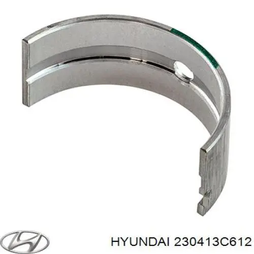 230413C612 Hyundai/Kia pistón con bulón sin anillos, std