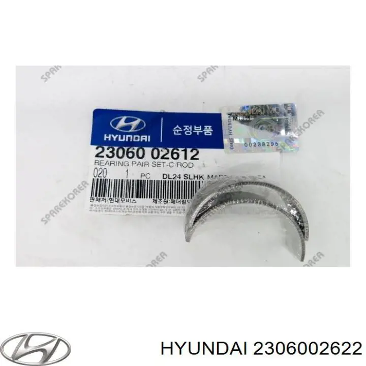Juego de cojinetes de biela, estándar (STD) Hyundai/Kia 2306002820 precio, desde 17,56 EUR