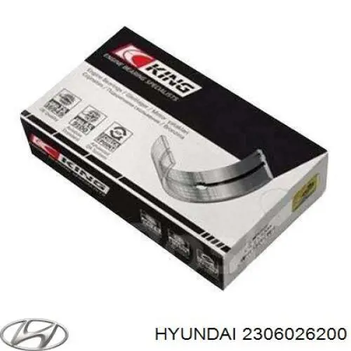 2306026200 Hyundai/Kia juego de cojinetes de biela, estándar (std)