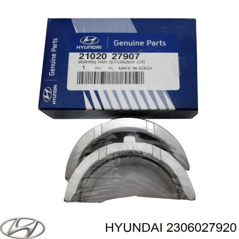 Juego de cojinetes de biela, estándar (STD) Hyundai/Kia 2306027920 precio, desde 18,34 EUR