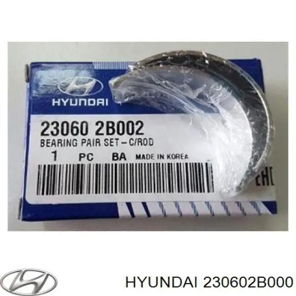 Juego de cojinetes de biela, estándar (STD) para Hyundai I20 (PB)