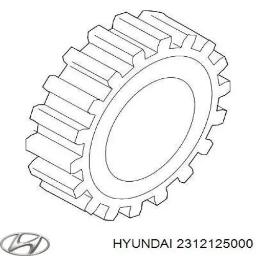 Piñón del cigüeñal Hyundai/Kia 2312125000 precio, desde 25,02 EUR