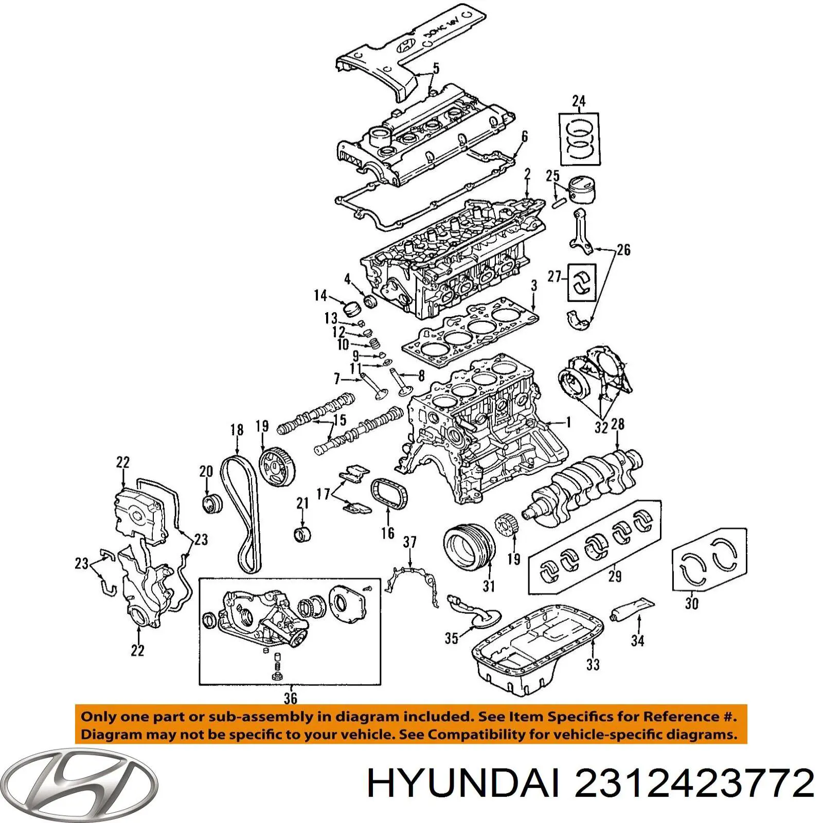 Comprar 2312423772 Hyundai/Kia La polea del cigüeñal