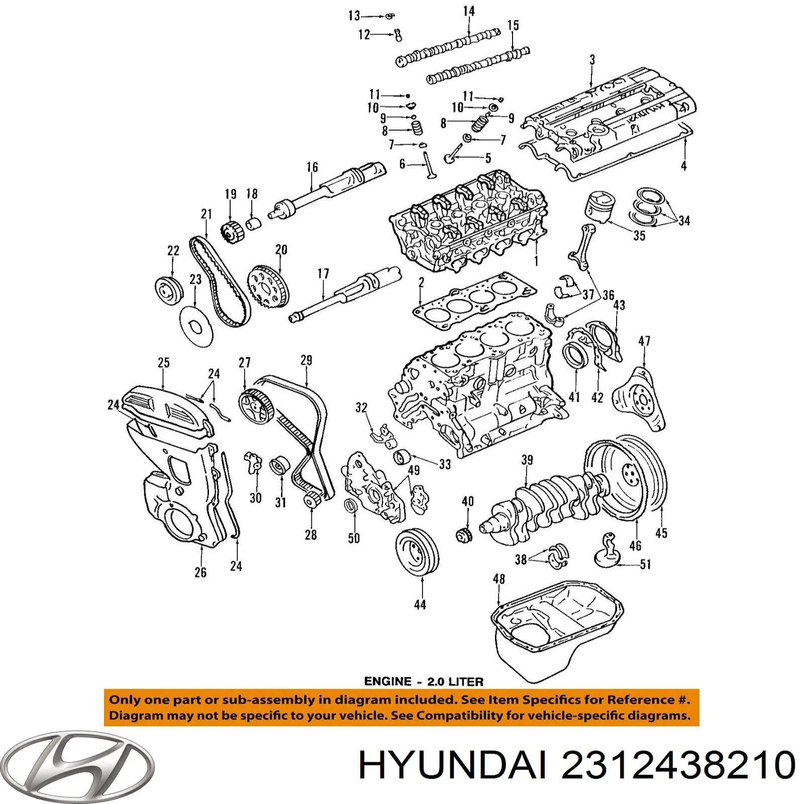 Comprar 2312438210 Hyundai/Kia La polea del cigüeñal