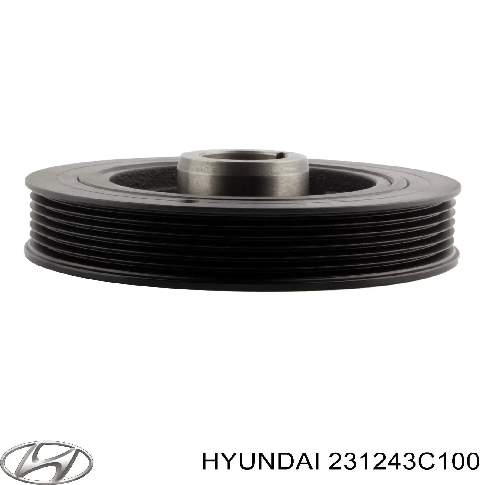 Polea de cigüeñal 231243C100 Hyundai/Kia