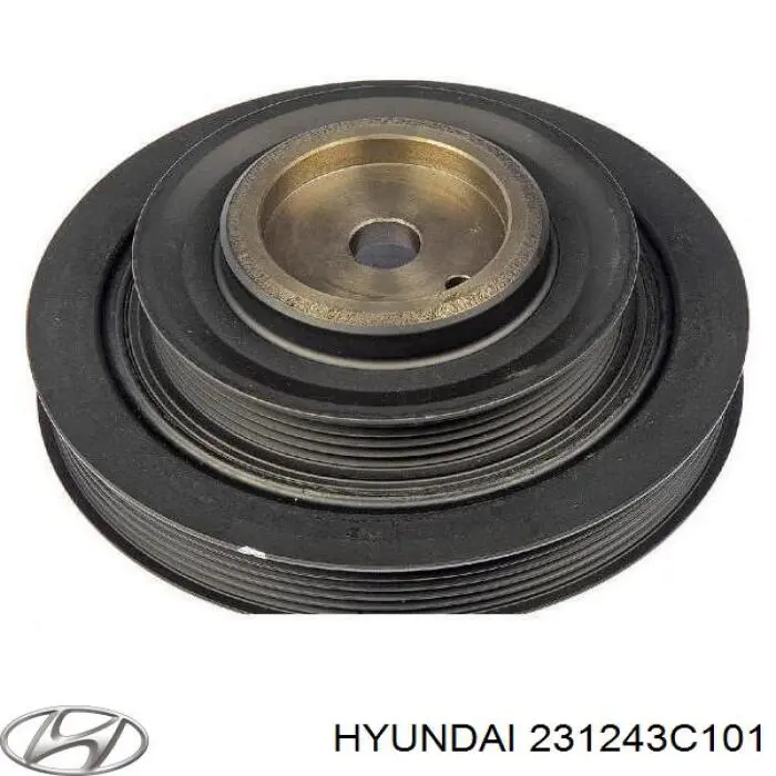 231243C101 Hyundai/Kia polea, cigüeñal