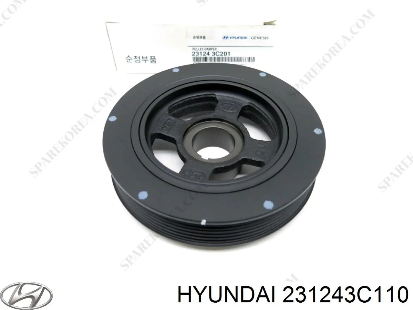 231243C110 Hyundai/Kia polea de cigüeñal