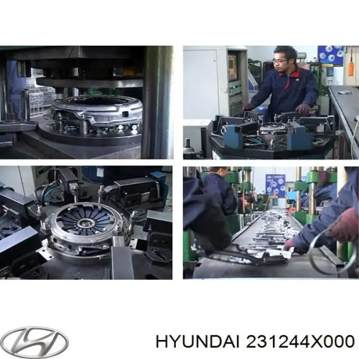 Polea de cigüeñal 231244X010 Hyundai/Kia