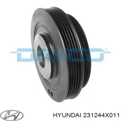 231244X011 Hyundai/Kia polea de cigüeñal