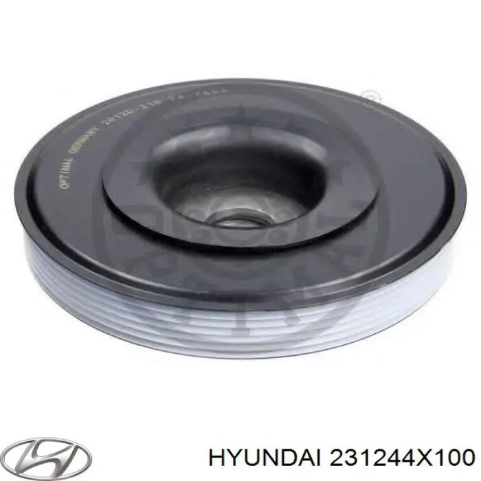 Polea del cigüeñal Hyundai/Kia 231244X100 precio, desde 75,50 EUR