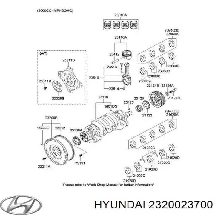 Comprar 2320023700 Hyundai/Kia Volante de motor bimasa