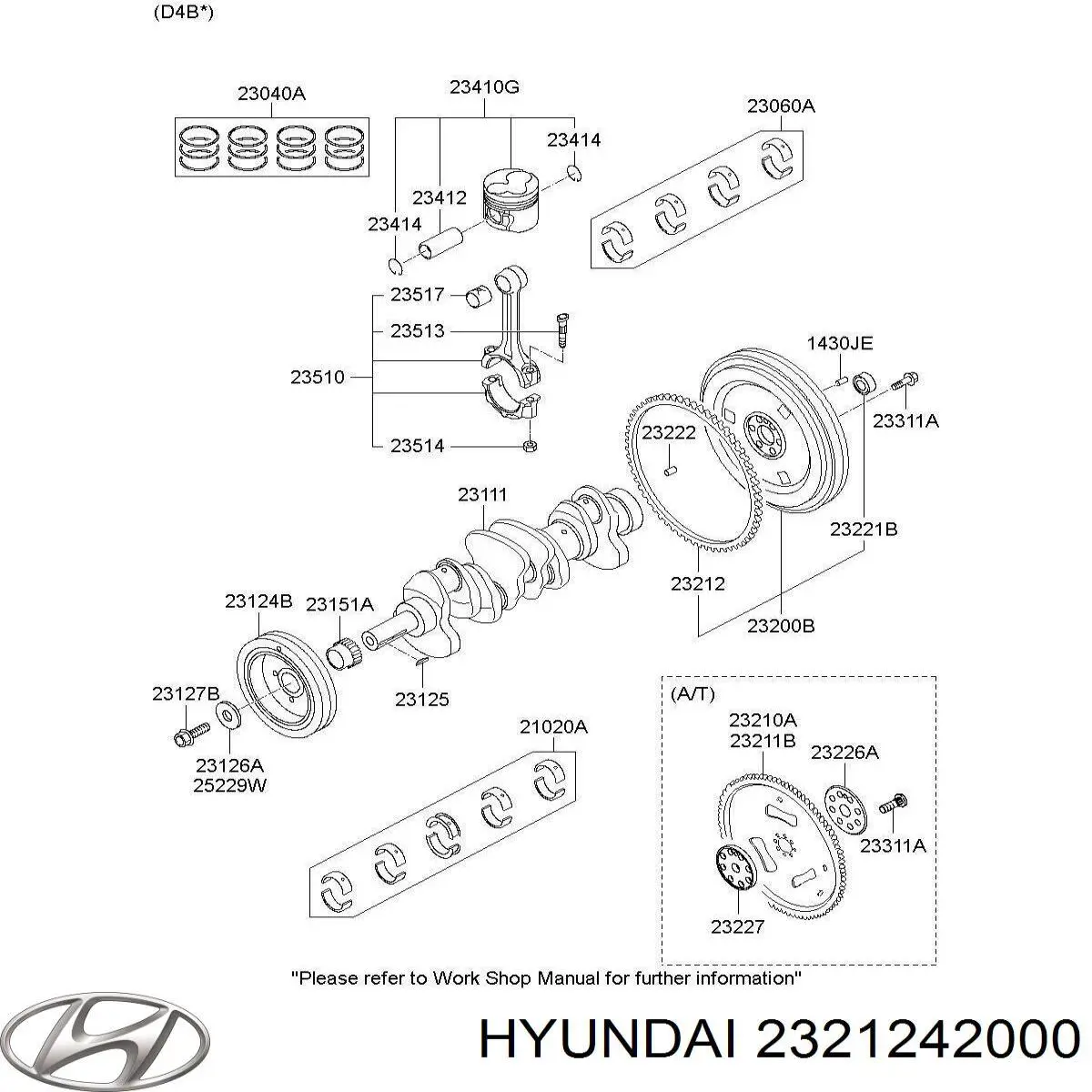 Volante de inercia Hyundai/Kia 2321242000 precio, desde 43,77 EUR