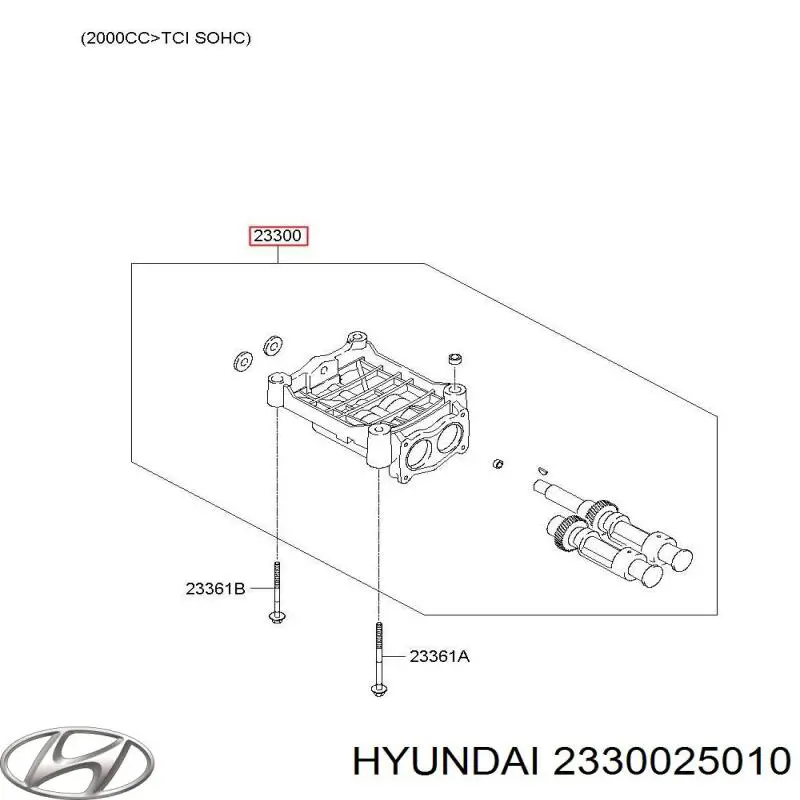 Eje de balanceo Hyundai/Kia 2330025010