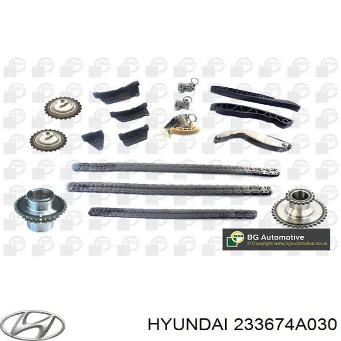 Carril guía, cadena accionamiento bomba de aceite para Hyundai H100 (P)