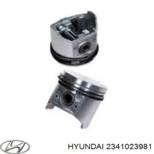 Pistón con bulón sin aros, sobremedida (+0,25 mm) Hyundai/Kia 2341023981 precio, desde 94,15 EUR