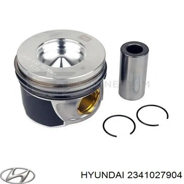 Pistón con bulón sin aros, sobremedida (+0,50 mm) Hyundai/Kia 2341027904 precio, desde  EUR