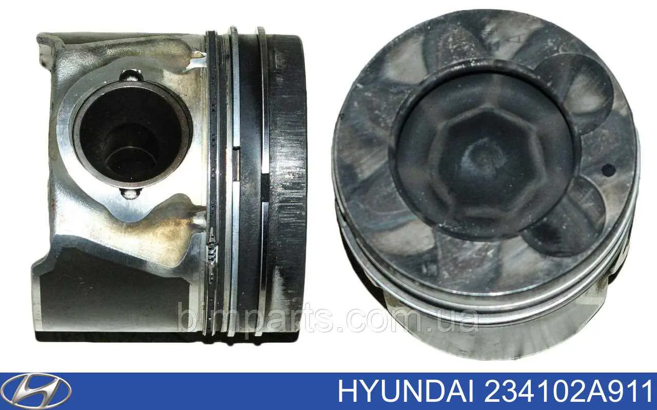 234102A911 Hyundai/Kia pistón con bulón sin anillos, std