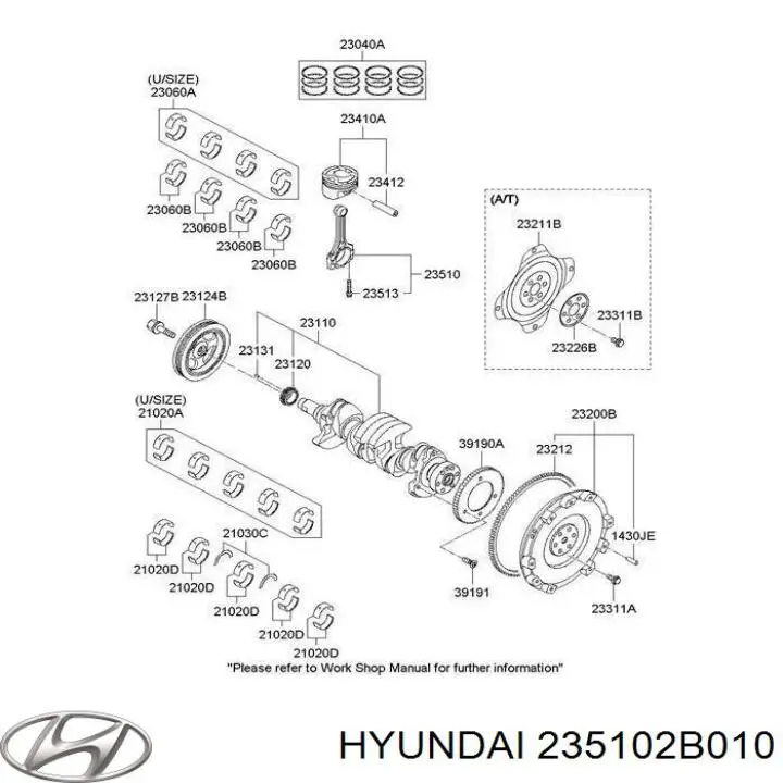 Biela del motor para Hyundai Accent (SB)
