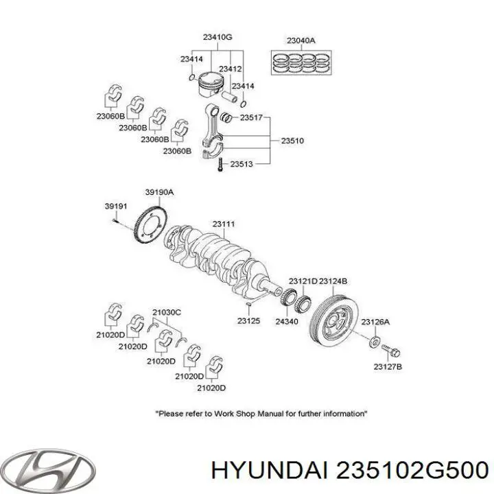 235102G500 Hyundai/Kia Biela