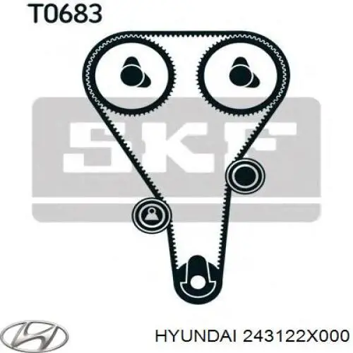 Correa de distribución Hyundai/Kia 243122X000