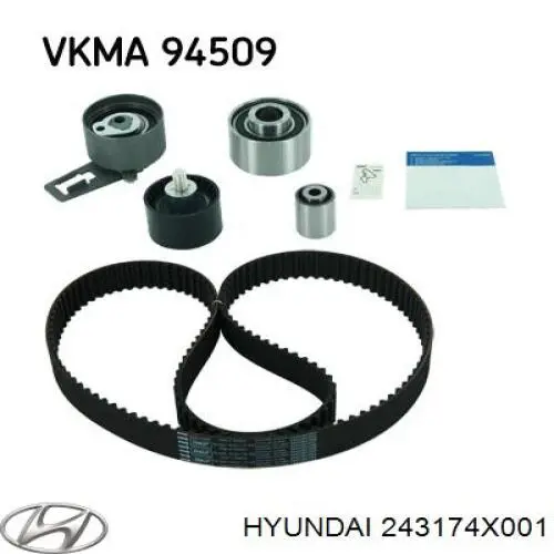 OK55112730A Hyundai/Kia Polea tensora intermedio de correa dentada