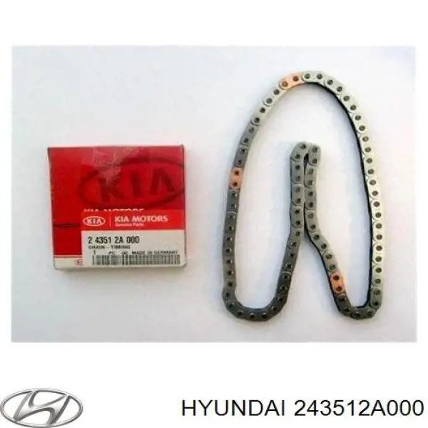 Cadena de distribución Hyundai/Kia 243512A000 precio, desde 50,40 EUR