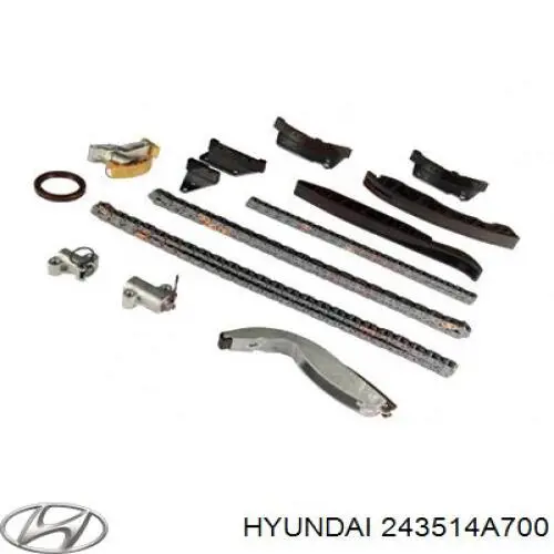 Cadena de distribución Hyundai/Kia 243514A700 precio, desde 43,05 EUR