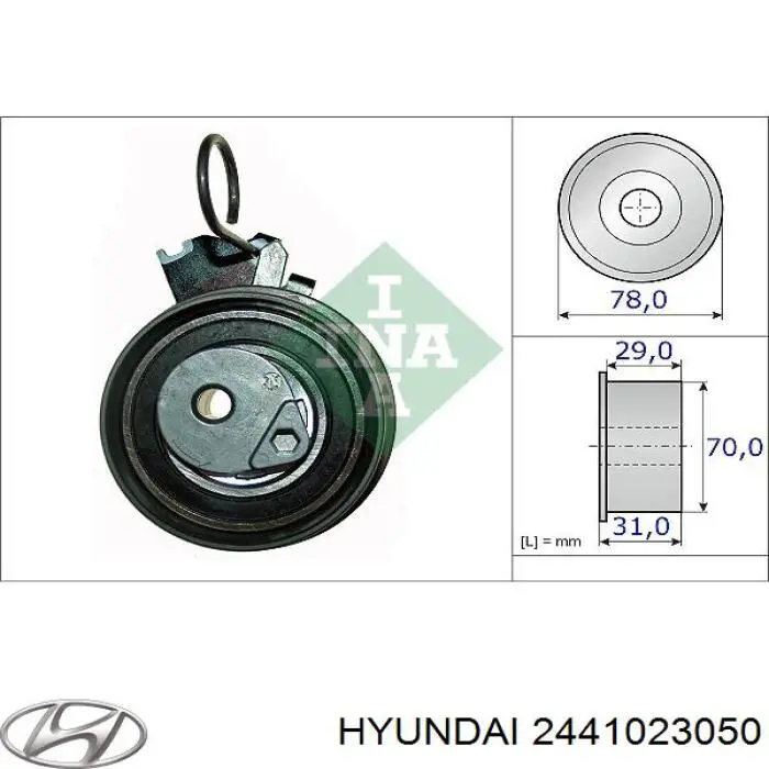 Tensor de la correa de distribución Hyundai/Kia 2441023050 precio, desde 36,38 EUR