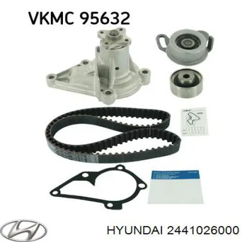 Rodillo, cadena de distribución Hyundai Accent 1