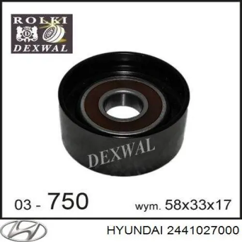 2441027000 Hyundai/Kia Tensor, correa dentada