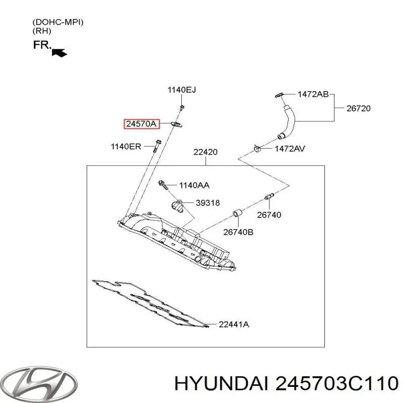  Hyundai/Kia 245703C110 precio, desde 18,42 EUR