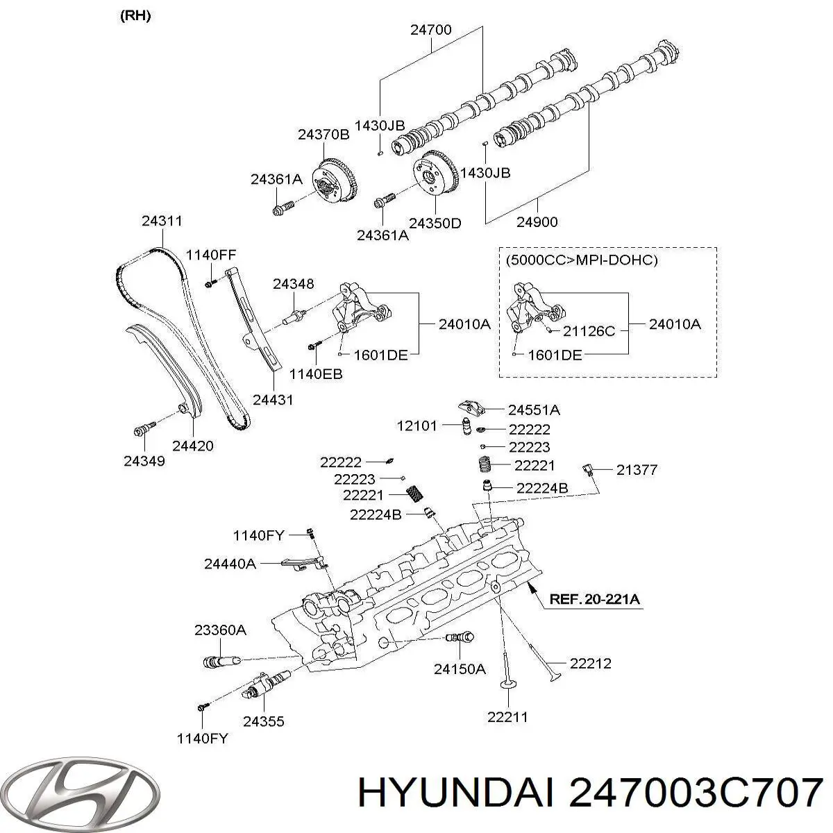 247003C707 Hyundai/Kia