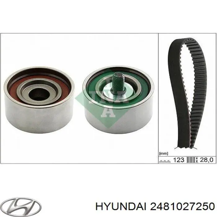 Polea correa distribución Hyundai/Kia 2481027250 precio, desde 14,95 EUR