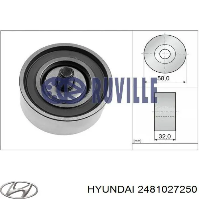 Comprar 2481027250 Hyundai/Kia Polea correa distribución