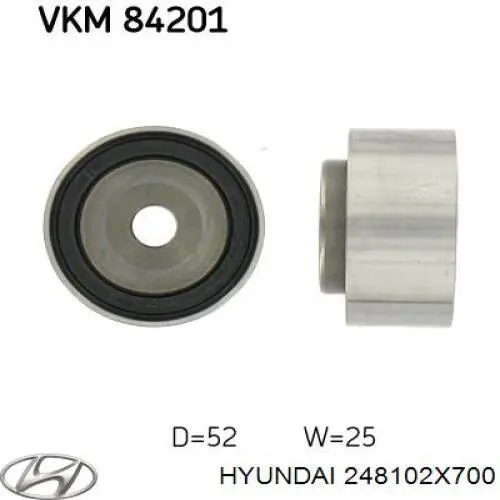 Polea correa distribución Hyundai/Kia 248102X700 precio, desde 17,82 EUR
