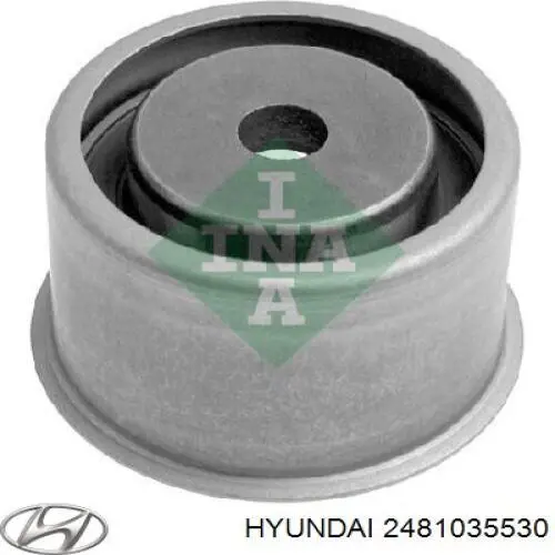 2481035530 Hyundai/Kia rodillo intermedio de correa dentada