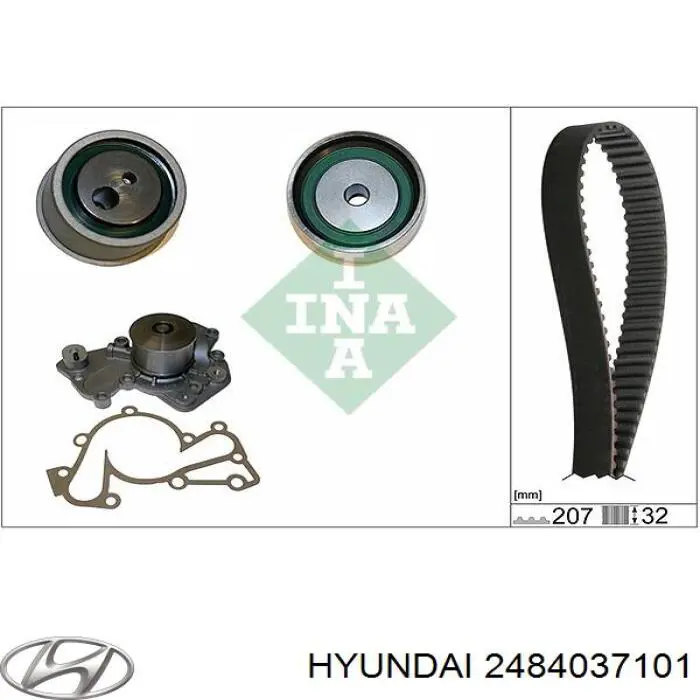 2484037101 Hyundai/Kia tensor, correa dentada