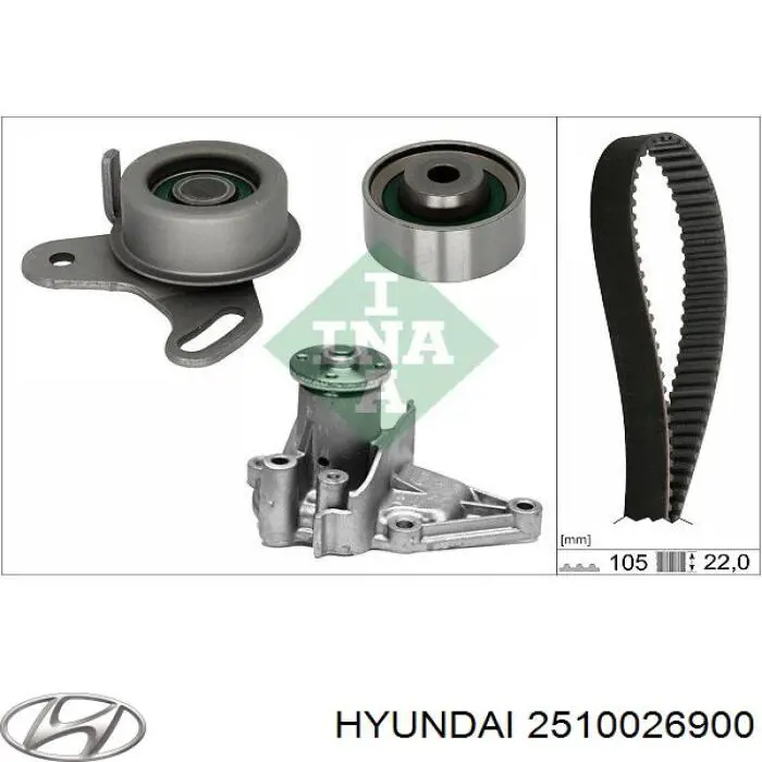 2510026900 Hyundai/Kia bomba de agua