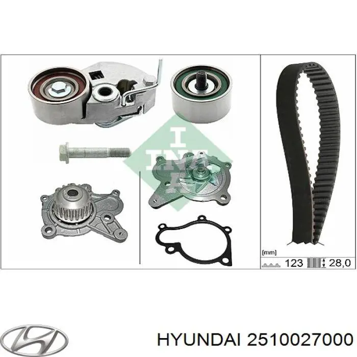 Comprar 2510027000 Hyundai/Kia Bomba de agua para motor