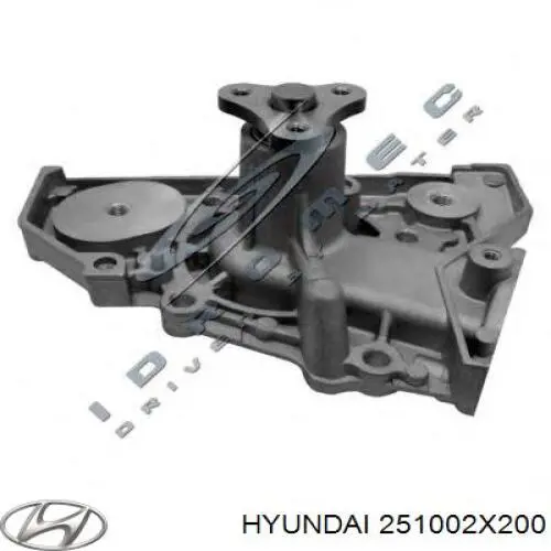 Motor de agua Hyundai/Kia 251002X200