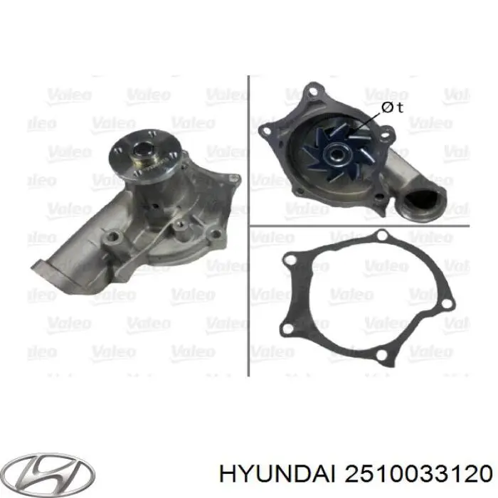 Comprar 2510033120 Hyundai/Kia Bomba de agua para motor