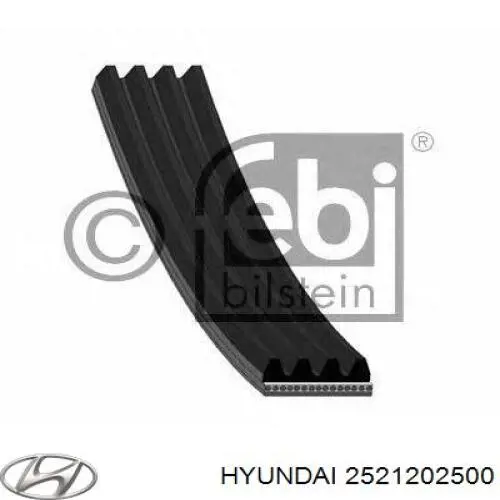 Correa de transmisión trapezoidal Hyundai/Kia 2521202500 precio, desde 12,70 EUR