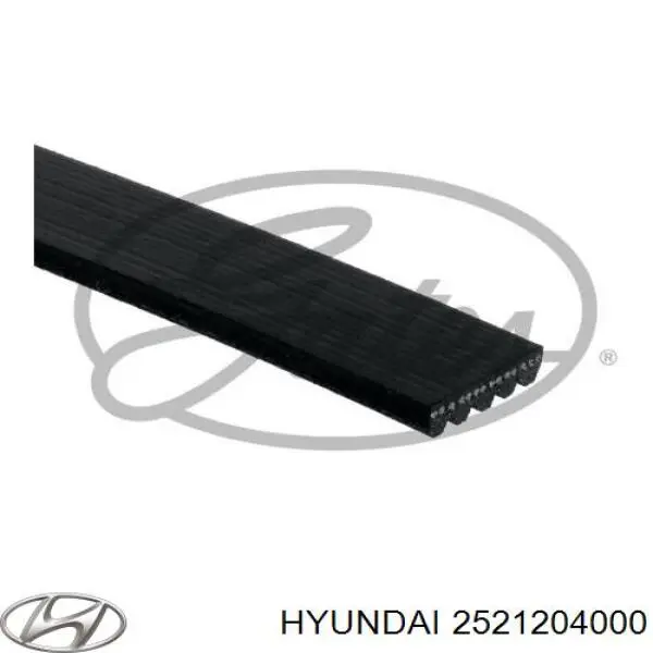 2521204000 Hyundai/Kia correa trapezoidal