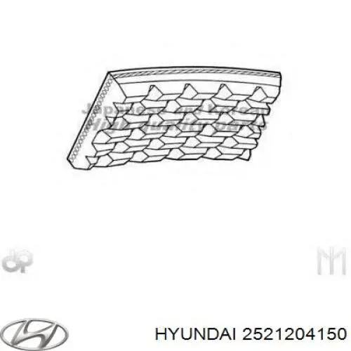 Comprar 2521204150 Hyundai/Kia Correa trapezoidal